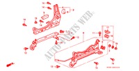 COMP. DE SIEGE AV. (D.)(1) pour Honda CIVIC LXI 3 Portes 4 vitesses automatique 2000