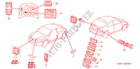 EMBLEMES pour Honda CIVIC LXI 3 Portes 4 vitesses automatique 2000