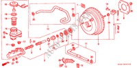 MAITRE CYLINDRE DE FREIN/ ALIMENTATION PRINCIPALE pour Honda CIVIC EXI 4 Portes 5 vitesses manuelles 1999