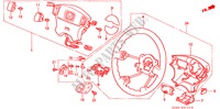VOLANT DE DIRECTION(SRS) pour Honda CIVIC SIR 4 Portes 4 vitesses automatique 1998