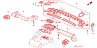 CANALISATION DE CHAUFFAGE(RH) pour Honda CIVIC LXI 4 Portes 5 vitesses manuelles 2000