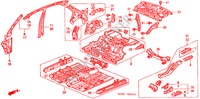 PANNEAUX INTERIEURS pour Honda CIVIC VTI 4 Portes 4 vitesses automatique 2000