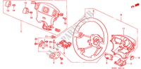 VOLANT DE DIRECTION(SRS) pour Honda CIVIC SIR 4 Portes 4 vitesses automatique 2000