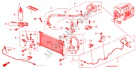 CLIMATISEUR (FLEXIBLES/TUYAUX) (RH) pour Honda PRELUDE VTI-R 2 Portes 4 vitesses automatique 1998