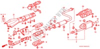 TUYAU D'ECHAPPEMENT(DOHC/ATTS) pour Honda PRELUDE VTI-R 2 Portes 5 vitesses manuelles 1998