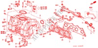 COLLECTEUR D'ADMISSION pour Honda CIVIC VTI 4 Portes 5 vitesses manuelles 2001