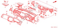 PANNEAU D'INSTRUMENT(RH) pour Honda CIVIC VTI 4 Portes 5 vitesses manuelles 2001