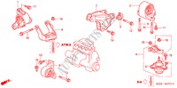 SUPPORTS DE MOTEUR(AT) pour Honda CIVIC EXI-D 4 Portes 4 vitesses automatique 2003