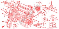 SUPPORT DE MOTEUR pour Honda CIVIC 1.6 ES 4 Portes 5 vitesses manuelles 2005