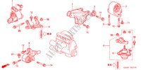 SUPPORTS DE MOTEUR(MT) pour Honda CIVIC 1.6 ES 4 Portes 5 vitesses manuelles 2005