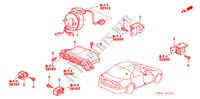 UNITE SRS(RH) pour Honda CIVIC GLI-A 4 Portes 4 vitesses automatique 2005