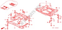 CORPS ARRIERE/MEMBRURE TRANSVERSALE pour Honda ACCORD EXI 4 Portes 4 vitesses automatique 2000