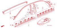MOULAGE pour Honda ACCORD 2.0VTI 4 Portes 4 vitesses automatique 2000