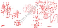 SUPPORTS DE MOTEUR(L4) (AT) (1) pour Honda ACCORD EXI 4 Portes 4 vitesses automatique 2000