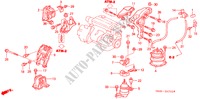 SUPPORTS DE MOTEUR(L4) (AT) (2) pour Honda ACCORD 2.0VTI       CARIB 4 Portes 4 vitesses automatique 2002