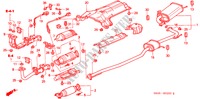 TUYAU D'ECHAPPEMENT(L4) pour Honda ACCORD EXI 4 Portes 4 vitesses automatique 2000