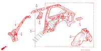 STRUCTURE DE CARROSSERIE(5)(3 PORTES) pour Honda ACCORD EX 3 Portes 5 vitesses manuelles 1982