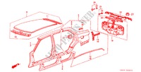 STRUCTURE DE CARROSSERIE(4) pour Honda ACCORD STD 4 Portes 5 vitesses manuelles 1985