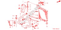FLEXIBLE DE RADIATEUR/RESERVOIR DE RESERVE( '03) pour Honda JAZZ 1.3LX 5 Portes full automatique 2003