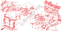 PAROI TRANSVERSALE AVANT/TABLEAU DE BORD pour Honda JAZZ 1.3LX 5 Portes full automatique 2002