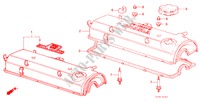 COUVERCLE DE CULASSE pour Honda CIVIC DX 3 Portes 3 vitesses automatique 1984