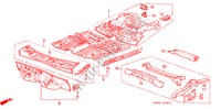 STRUCTURE DE CARROSSERIE(2) pour Honda CIVIC SHUTTLE DX 5 Portes 3 vitesses automatique 1984