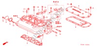 COLLECTEUR D'ADMISSION(V6) pour Honda ACCORD 3.0 SIR 4 Portes 5 vitesses automatique 2003
