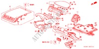 GARNITURE D'INSTRUMENT(COTE DE CONDUCTEUR) (RH) pour Honda ACCORD 3.0 SIR 4 Portes 5 vitesses automatique 2004