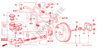 MAITRE CYLINDRE DE FREIN/ ALIMENTATION PRINCIPALE(LH) pour Honda ACCORD VTIL 4 Portes 5 vitesses automatique 2005