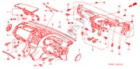 PANNEAU D'INSTRUMENT(RH) pour Honda ACCORD 3.0 SIR 4 Portes 5 vitesses automatique 2003