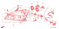 PROJECTEUR pour Honda ACCORD VTIL 4 Portes 5 vitesses automatique 2005