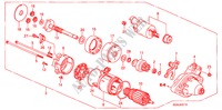 DEMARREUR(DENSO) (L4) pour Honda ACCORD VTIL 4 Portes 5 vitesses automatique 2007