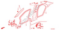 GARNITURE DE MONTANT(RH) pour Honda ACCORD VTI 4 Portes 5 vitesses automatique 2007