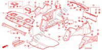 PLATEAU ARRIERE/GARNITURE LATERALE pour Honda ACCORD VTIL 4 Portes 5 vitesses automatique 2007