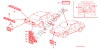 EMBLEMES pour Honda ACCORD EX 4 Portes 5 vitesses manuelles 1989
