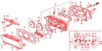 COMPTEUR COMBINE COMPOSANTS(2) pour Honda PRELUDE 2.0EX 2 Portes 5 vitesses manuelles 1991