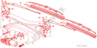 ESSUIE GLACE AVANT (RH) pour Honda PRELUDE 4WS 2.0 SI 2 Portes 5 vitesses manuelles 1989
