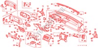 PANNEAU D'INSTRUMENT(LH) pour Honda PRELUDE 2.0SI 2 Portes 5 vitesses manuelles 1989