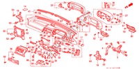 PANNEAU D'INSTRUMENT(RH) pour Honda PRELUDE 4WS 2.0 SI 2 Portes 5 vitesses manuelles 1989