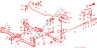 STABILISATEUR ARRIERE/ARRIERE BRAS INFERIEUR pour Honda PRELUDE 4WS 2.0 SI 2 Portes 5 vitesses manuelles 1989