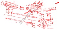 COLONNE DE DIRECTION(2) (INCLINAISON) pour Honda CIVIC GL 4 Portes 5 vitesses manuelles 1991