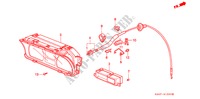 COMPTEUR COMBINE pour Honda CIVIC DX 1200 4 Portes 5 vitesses manuelles 1988