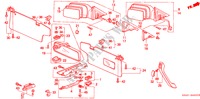 MIROIR/PARE SOLIEIL pour Honda CIVIC GL 4 Portes 4 vitesses automatique 1991