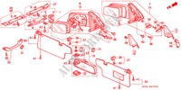 MIROIR/PARE SOLIEIL pour Honda CIVIC SHUTTLE GL 5 Portes 5 vitesses manuelles 1989