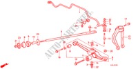 STABILISATEUR AVANT/AVANT BRAS INFERIEUR pour Honda CIVIC SHUTTLE GL 5 Portes 5 vitesses manuelles 1991