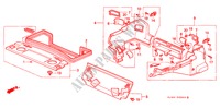 PLATEAU ARRIERE/GARNITURE LATERALE (4 PORTES) pour Honda CONCERTO DX 4 Portes 5 vitesses manuelles 1991