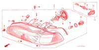 PROJECTEUR(2) pour Honda CONCERTO DX 5 Portes 4 vitesses automatique 1991
