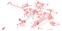STABILISATEUR ARRIERE/ BRAS INFERIEUR ARRIERE pour Honda CONCERTO EX 4 Portes 4 vitesses automatique 1991