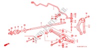 STABILISATEUR AVANT/ BRAS INFERIEUR AVANT pour Honda CONCERTO EX 4 Portes 5 vitesses manuelles 1991