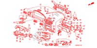 GARNITURE D'INSTRUMENT(1) pour Honda ACCORD EX 4 Portes 5 vitesses manuelles 1990